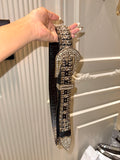 black rhinestone belt ⋆⭒˚.⋆
