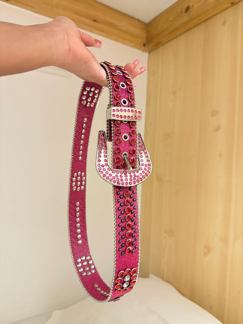 pink rhinestone belt🩷