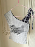 one shoulder top ⋆⭒˚.⋆