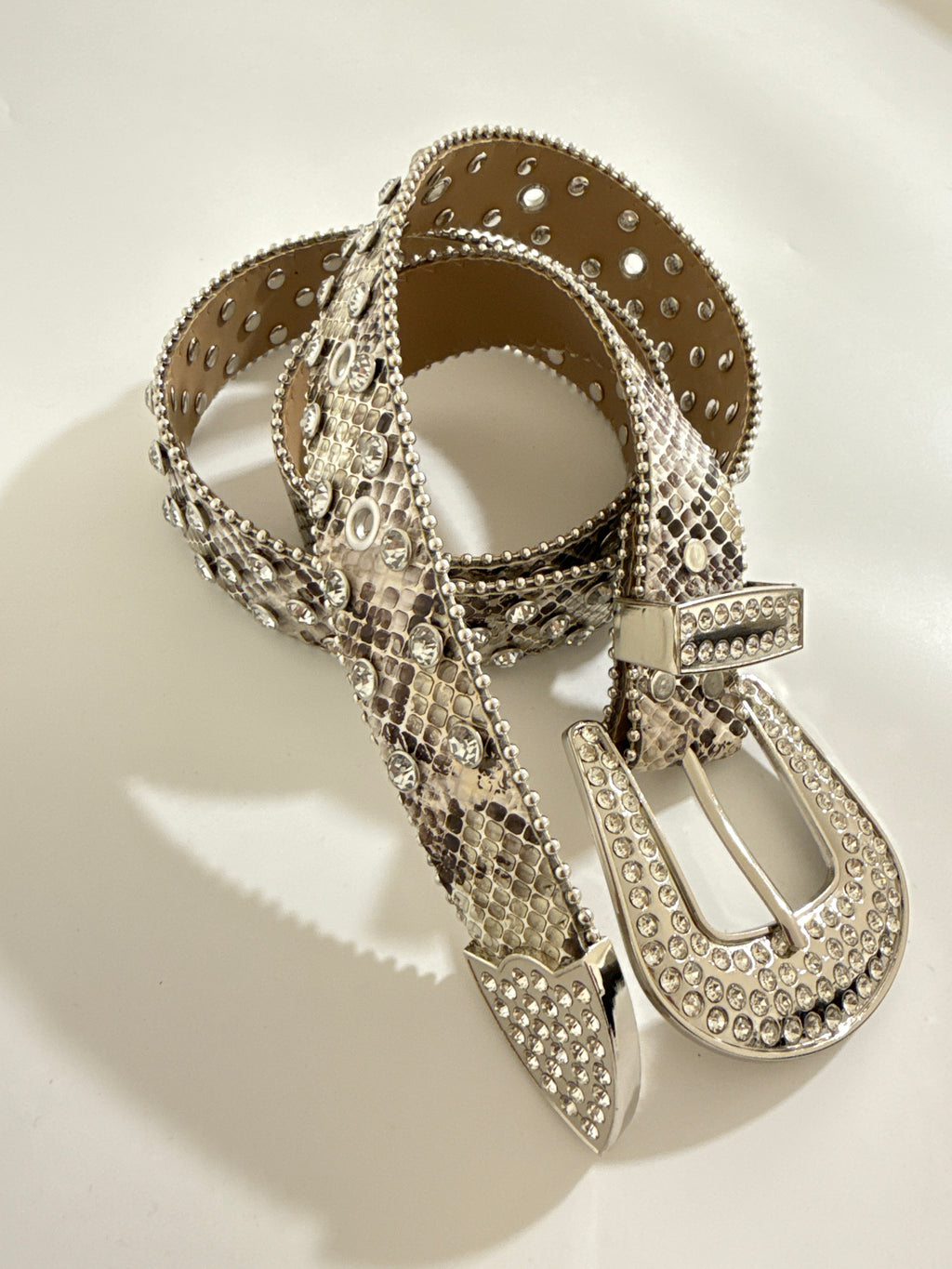 snake print belt ☆