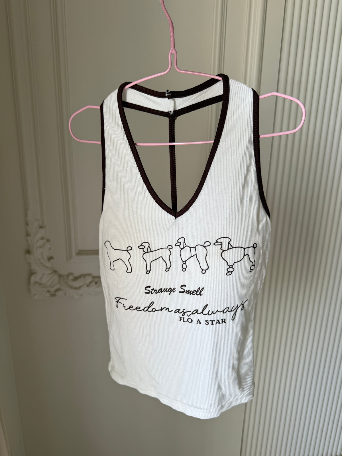 v neck halter top 𐙚